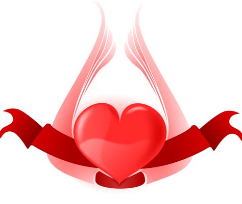 onlinelabels clip art heart  wings