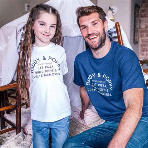 Personalised Daddy And Me T Shirt Set By Sparks And Daughters