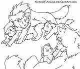 Wolf Anime Family Line Drawing Firewolf Couple Drawings Small Deviantart Lineart Easy Coloring Pages Cute Base Wolves Animal Fox Queeky sketch template