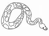 Snake Coloring Pages Printable Kids Color sketch template