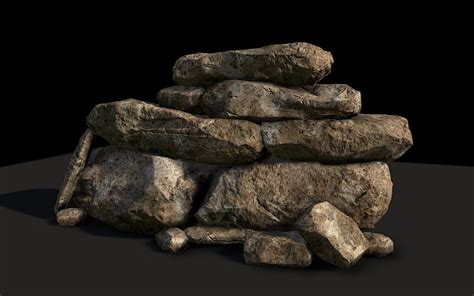 ron  digital asset artist rock study