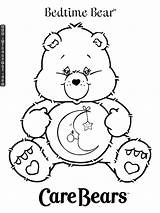 Bears Bedtime Carebears Sentado Ursinho Bisounours Adulte Colouring Colors Urso Tudodesenhos Carebear Cartoons Sheet sketch template