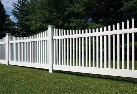 classic picket fence vinyl fencing barrette outdoor living