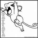 Coloring Pages Pokemon Rattata Crossing Animal Printables Word Kids Search Printable Getdrawings sketch template