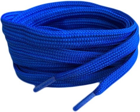 cm  royal blue smart laces flat trainer shoe laces ideal replacement laces  converse