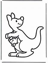 Kangaroo Coloring Pages Printable Para Colouring Kids Animal Coloringpages1001 Sheets Colour Animales Colorear Baby Drawings Animals Letter Kangourou Preschool Game sketch template