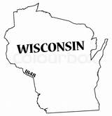Wisconsin Outline Vectorified sketch template