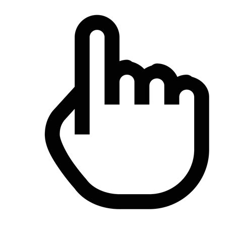 hand computer icons index finger finger png