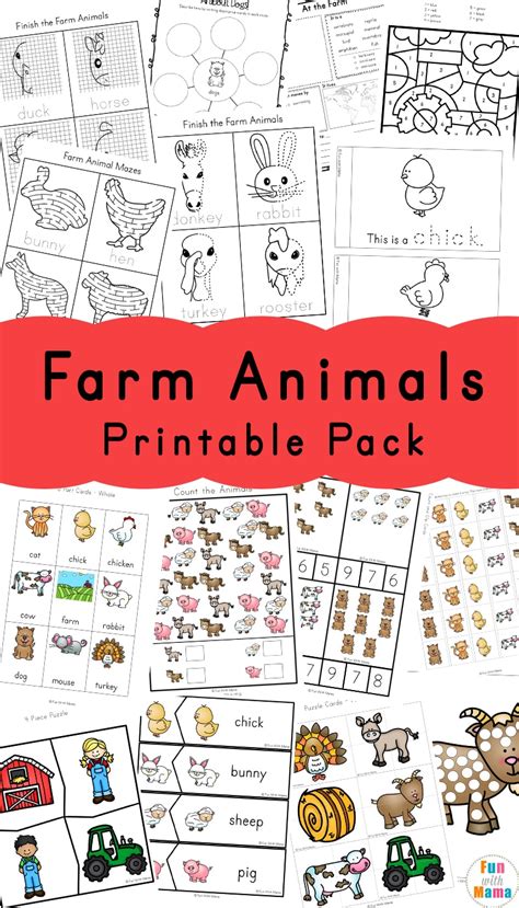 farm animal activities  preschoolers fun  mama