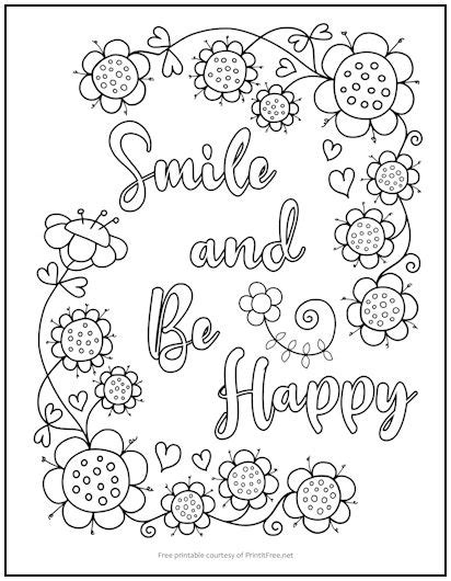 happy coloring page unleash  creativity  joy