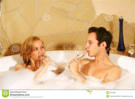 lovely couple in bath stock image image of alone beauty