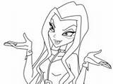 Darcy Winx Club Shrugging Coloring Trix Pages Deviantart Categories sketch template