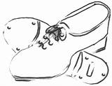 Shoe Drawing Clipart Sketches Drawings sketch template