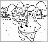 Spongebob Piggyback Patrick Mitraland sketch template