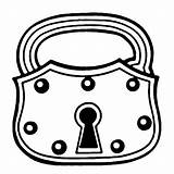 Lock Clipart Clip Library Cliparts sketch template