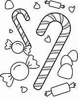 Candy Coloring Pages Sweets Candyland Kids Printable Peppermint Cane Print Sweet Colouring December Gumdrop Color Christmas Sheets Printables Book Drawing sketch template