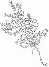 Para Patterns Embroidery Flower Bordar Flores Spray Needlepoint Pontos Bordado Riscos Bordados Designs Vintage Mão Flowers Pattern Livre Bouquet Claveles sketch template