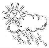 Cloudy Coloringpagesfortoddlers sketch template