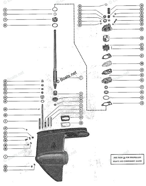 mercury outboard hp oem parts diagram  gear housing assembly complete page  boatsnet