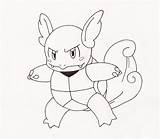 Wartortle Pages Coloring Pokemon Blastoise Squirtle Template Sketch sketch template