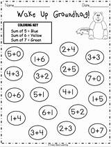 Groundhog Addition Numbers Madebyteachers sketch template