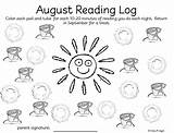 Reading Summer Logs Kinderglynn sketch template