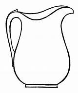 Jug Milk Drawing Coloring Sketch Template Pages Drawings sketch template