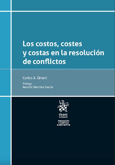 libros en derecho costos costes  costas en la resolucion de conflictos