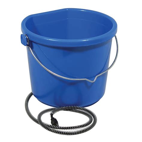 gallon flatback heated water bucket  water buckets waterers