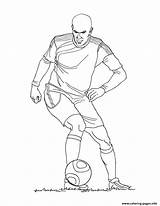 Zidane Coloring Pages Soccer France Zinedine Ronaldo Playing Clipart Football Color Coloriage Cristiano Joueur Printable Players Hellokids Print Draw Imprimer sketch template
