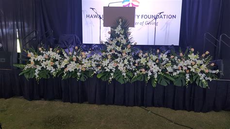 stage decorations  lihue  flowers  llc