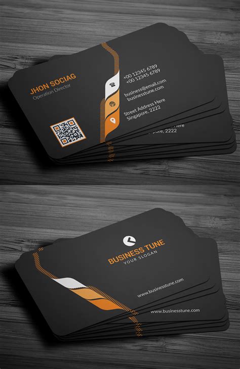 modern business cards psd templates print ready design graphic