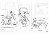 Doc Mcstuffins Coloring Pages Kids Beautiful Printable Characters Join Justcolor sketch template