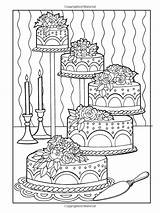 Coloring Pages Haven Creative Desserts Book Mandala Designer Amazon Books Food sketch template