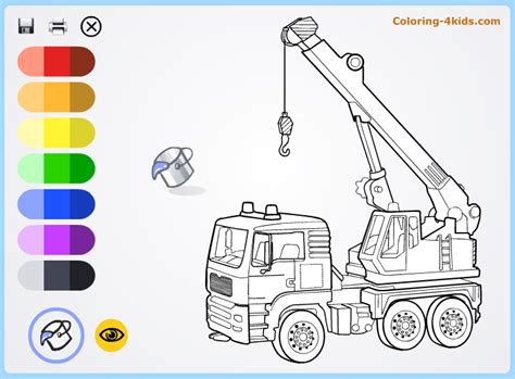 hoisting crane coloring pages   kids coloring kidscom