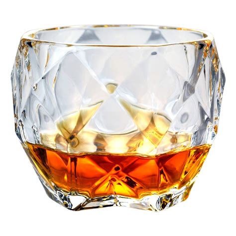 Korona Diamond Shaped Whiskey Glass Unique Cool Crystal Rocks Whiskey