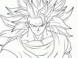 Coloring Goku Pages Popular sketch template