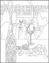 Coloring Wine Book Adult Enthusiast Pages Designlooter 1159 18kb 1500px sketch template