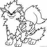 Arcanine Coloring Coloring4free 2309 sketch template