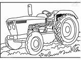 Coloring Tractor Pages Traktor Vehicle Printable Viewed Kb Size sketch template