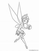 Coloring Periwinkle Tinkerbell sketch template