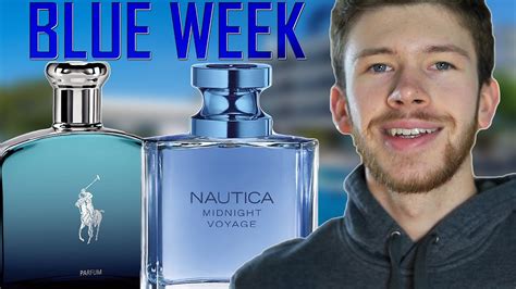 wore blue fragrances   week weekly fragrance rotation