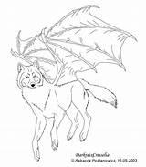 Coloring Pages Wings Wolves Wolf Winged Clipart Werewolf Demon Popular Library sketch template