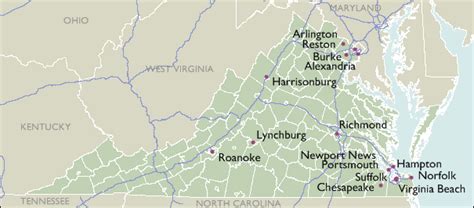 City Zip Code Maps Of Virginia