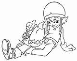 Coloring Digimon sketch template