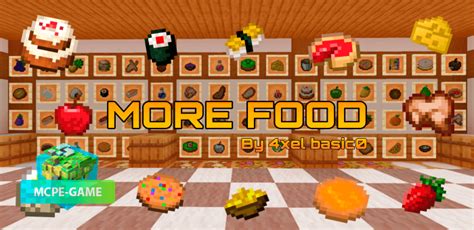 minecraft  food add   review mcpe game