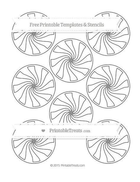 printable small peppermint candy template peppermint candy
