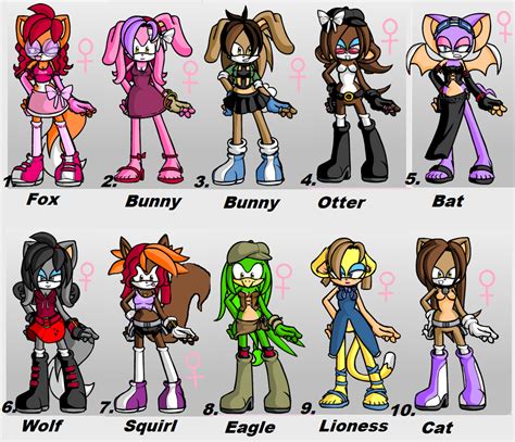 Adoption Sonic Female Characters Free Close By