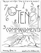 Commandments Commandment Rules Moses Cele Porunci sketch template