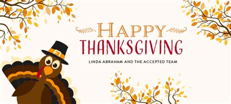 happy thanksgiving from linda abraham and the accepted team